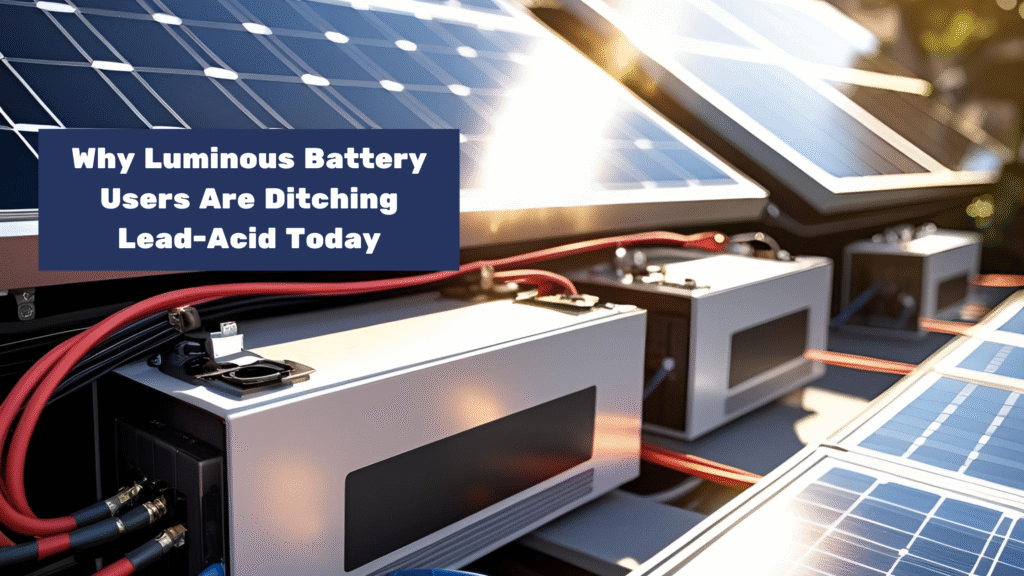 Why Luminous Battery Users Are Ditching Lead-Acid Today