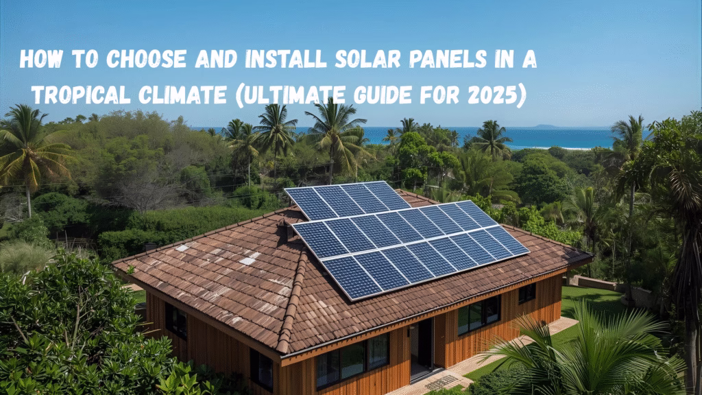 How To Choose and Install Solar Panels in a Tropical Climate (Ultimate Guide for 2025)