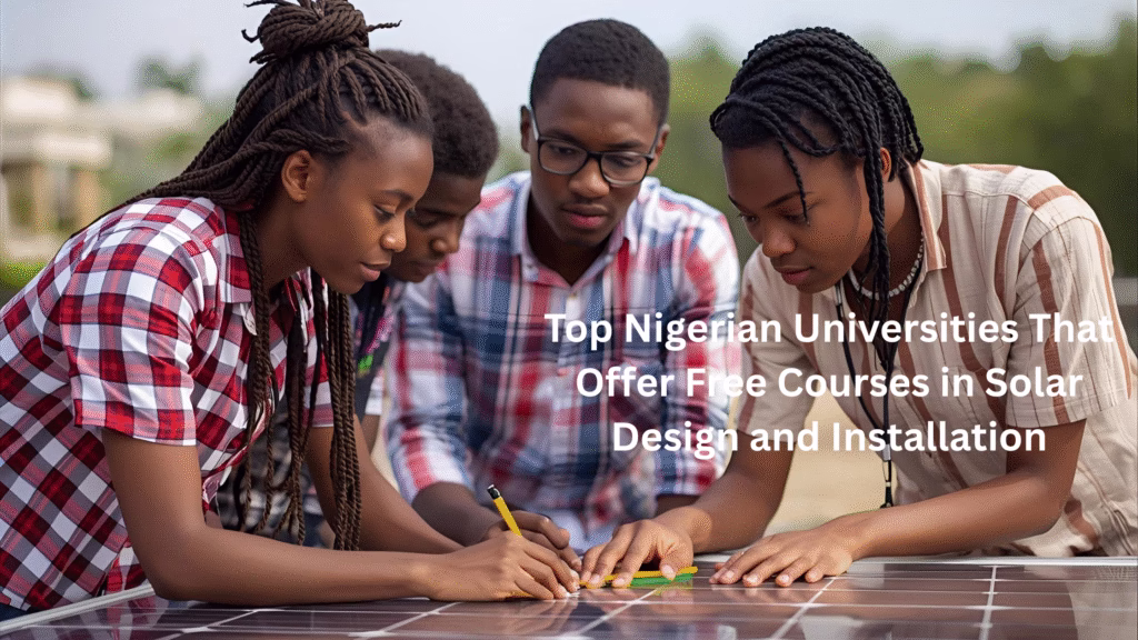 Top Nigerian Universities That Offer Free Courses in Solar Design and Installation