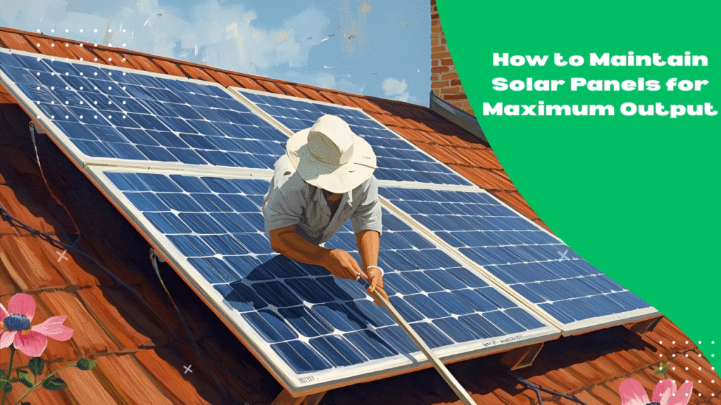 How to Maintain Solar Panels for Maximum Output