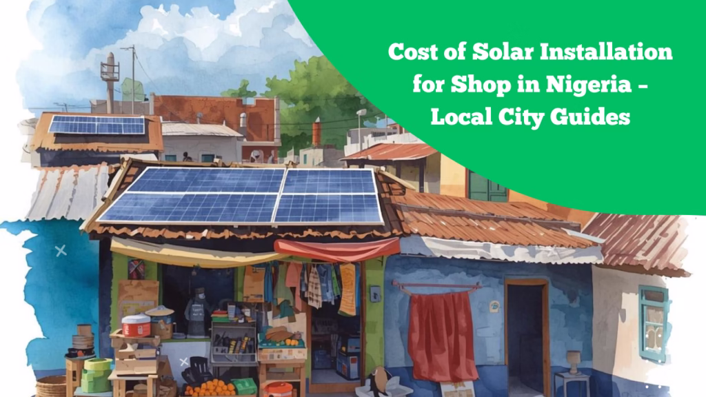 Cost of Solar Installation for Shop in Nigeria – Local City Guides