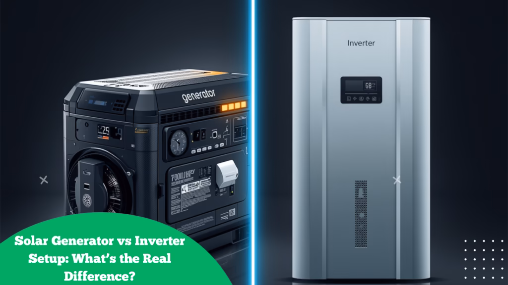 Solar Generator vs Inverter Setup: What’s the Real Difference?