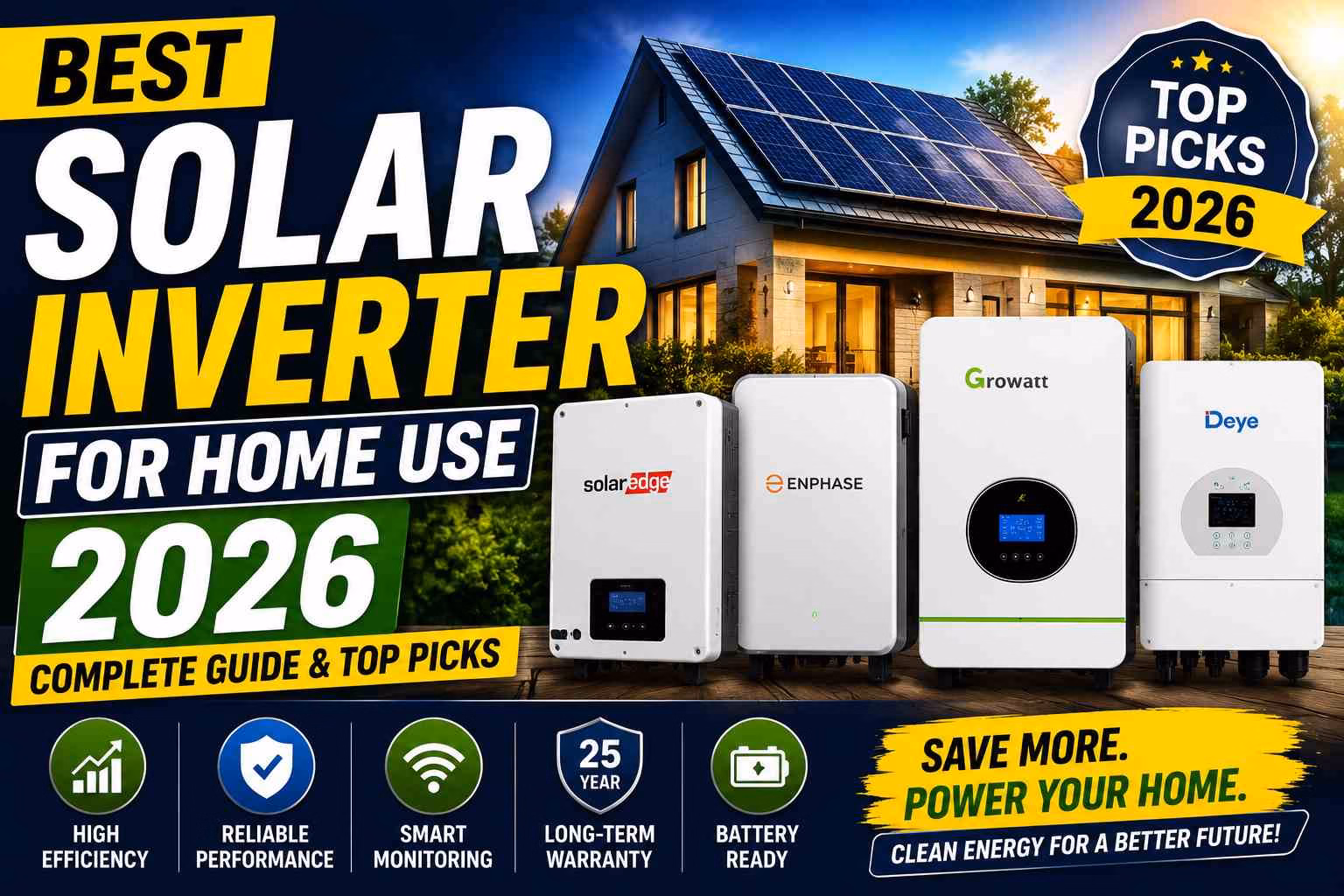 Best Solar Inverter for Home Use 2026
