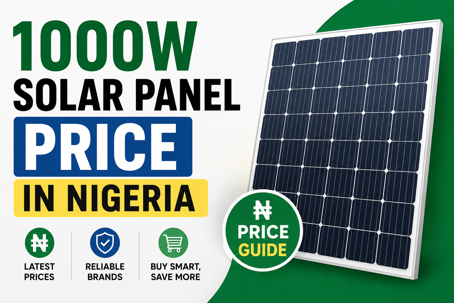 1000w solar panel price in nigeria​
