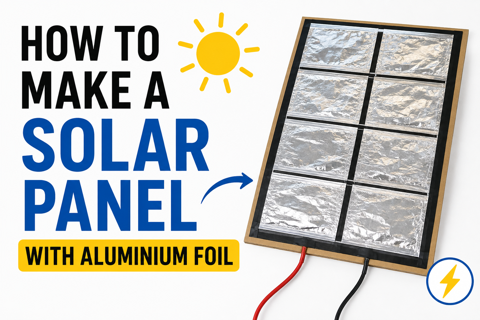 How to Make a Solar Panel with Aluminium Foil