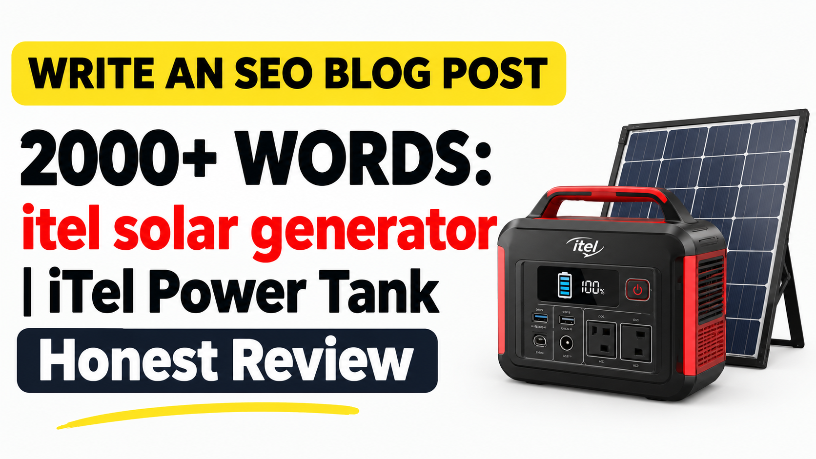 itel solar generator